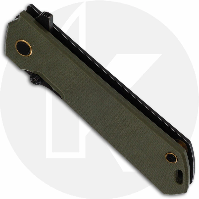 Boker Knives Boker Kihon Assisted G10 01BO164 - Lucas Burnley EDC - Dark Stonewash D2 Harpoon - Green G10 And Dark Stonewash SS - Assisted Flipper Folder 4 Boker Knives Boker Kihon Assisted G10 01BO164 - Lucas Burnley EDC - Dark Stonewash D2 Harpoon - Green G10 And Dark Stonewash SS - Assisted Flipper Folder - Image 2