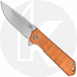 Boker Knives Boker Kihon Assisted Copper 01BO165 - Lucas Burnley EDC - Stonewash D2 Harpoon - Copper - Assisted Flipper Folder