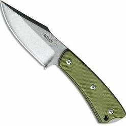 Boker Knives Boker Plus Piranha Fixed Blade Knife With OD Green Handle, 02BO005