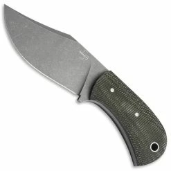 Boker Knives Boker Mad Man 02BO052 - Franck Souville EDC - Dark Stonewash D2 - Green Micarta - Fixed Blade