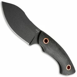 Boker Knives Boker Nessmi Pro Black 02BO066 - Jesper Voxnaes EDC - Black D2 - Black Micarta - Fixed Blade