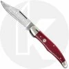 Boker Knives Boker Folding Hunter 111010SRB Limited Smooth Red Bone Handle German Made -Cheap Case Knives Store BK 1010SRB OPEN FRONT