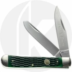 Boker Knives Boker Trapper Knife 110831 - D2 Steel Blades - Jigged Green Bone - German Import
