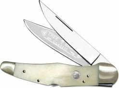 Boker Knives Boker Double Lock Folding Hunter 112021SWB Limited Smooth White Bone Handle German Made