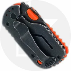 Boker Knives Boker Subcom 2.0 01BO528 - Chad Los Banos EDC - Dark Stonewash D2 - Orange Zytel And Stonewash Steel - Frame Lock -Cheap Case Knives Store BO 01BO528 CLOSED BACK