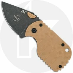 Boker Knives Boker Subcom 2.0 01BO529 - Chad Los Banos EDC - Dark Stonewash D2 - Coyote Zytel And Stonewash Steel - Frame Lock