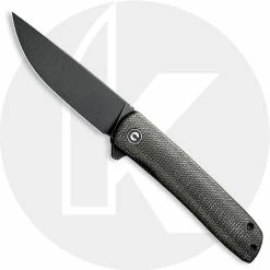 CIVIVI Knives CIVIVI Bo C20009B-6 - Black Stonewash Nitro-V - Dark Green Micarta - Liner Lock Flipper Folder
