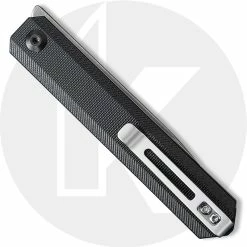 CIVIVI Knives CIVIVI Exarch Knife C2003C - Value Price EDC - Satin D2 Drop Point - Black G10 - Liner Lock - Front Flipper Folder -Cheap Case Knives Store C2003C CLOSED BACK