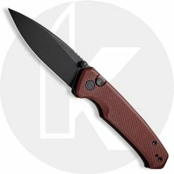 CIVIVI Knives CIVIVI Altus C20076-2 - Black Stonewash Nitro-V - Burgundy G10 - Button Lock Folder