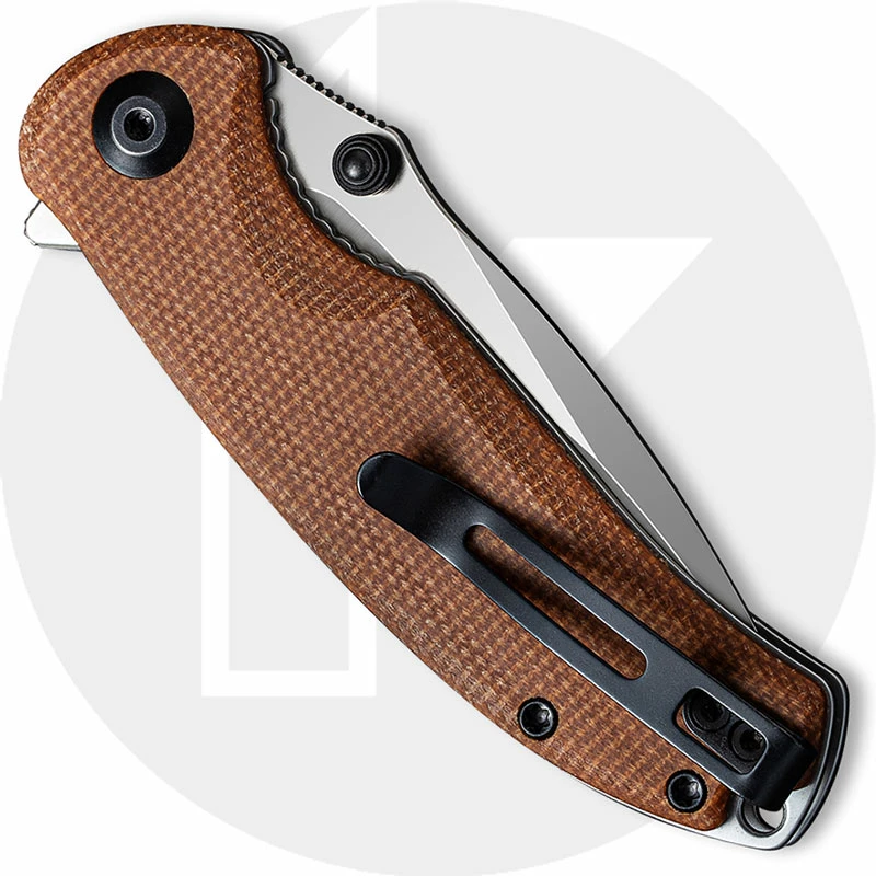 CIVIVI Knives CIVIVI Pintail C2020A - Satin S35VN Drop Point - Brown Micarta - Liner Lock Flipper Folder 5 CIVIVI Knives CIVIVI Pintail C2020A - Satin S35VN Drop Point - Brown Micarta - Liner Lock Flipper Folder - Image 3