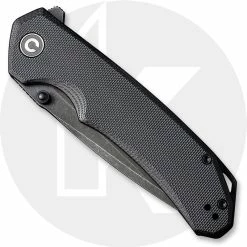 CIVIVI Knives CIVIVI Brazen Knife C2023C - Value Price EDC - Black Stonewash D2 Tanto - Black G10 - Liner Lock - Flipper Folder -Cheap Case Knives Store C2023C Brazen CLOSED FRONT
