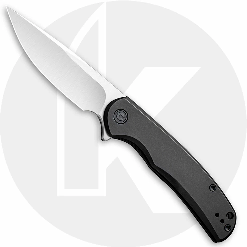 CIVIVI Knives CIVIVI NOx C2110B - Satin Nitro-V Drop Point - Black Stainless Steel - Frame Lock Flipper Folder 3 CIVIVI Knives CIVIVI NOx C2110B - Satin Nitro-V Drop Point - Black Stainless Steel - Frame Lock Flipper Folder
