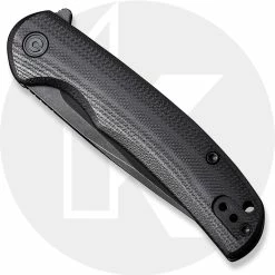CIVIVI Knives CIVIVI NOx C2110C - Black Stonewash Nitro-V - Black G10 / Stainless Steel - Frame Lock Folder -Cheap Case Knives Store C2110C NOx CLOSED FRONT