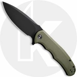 CIVIVI Knives CIVIVI Praxis Knife C803F - Value Price EDC - Black Stonewash Drop Point - OD Green G10 - Liner Lock Flipper Folder