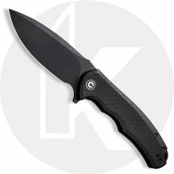 CIVIVI Knives CIVIVI Praxis Knife C803G - Value Price EDC - Black Stonewash Drop Point - Black Micarta - Liner Lock Flipper Folder