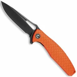 CIVIVI Knives CIVIVI Wyvern Knife C902G - Black Stonewash D2 Drop Point - Orange FRN - Liner Lock Flipper Folder