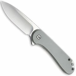 CIVIVI Knives CIVIVI Elementum Knife C907B - Satin D2 Drop Point - Gray G10 - Liner Lock Flipper Folder
