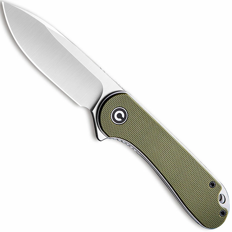 CIVIVI Knives CIVIVI Elementum Knife C907E - Satin D2 Drop Point - Green G10 - Liner Lock Flipper Folder 3 CIVIVI Knives CIVIVI Elementum Knife C907E - Satin D2 Drop Point - Green G10 - Liner Lock Flipper Folder