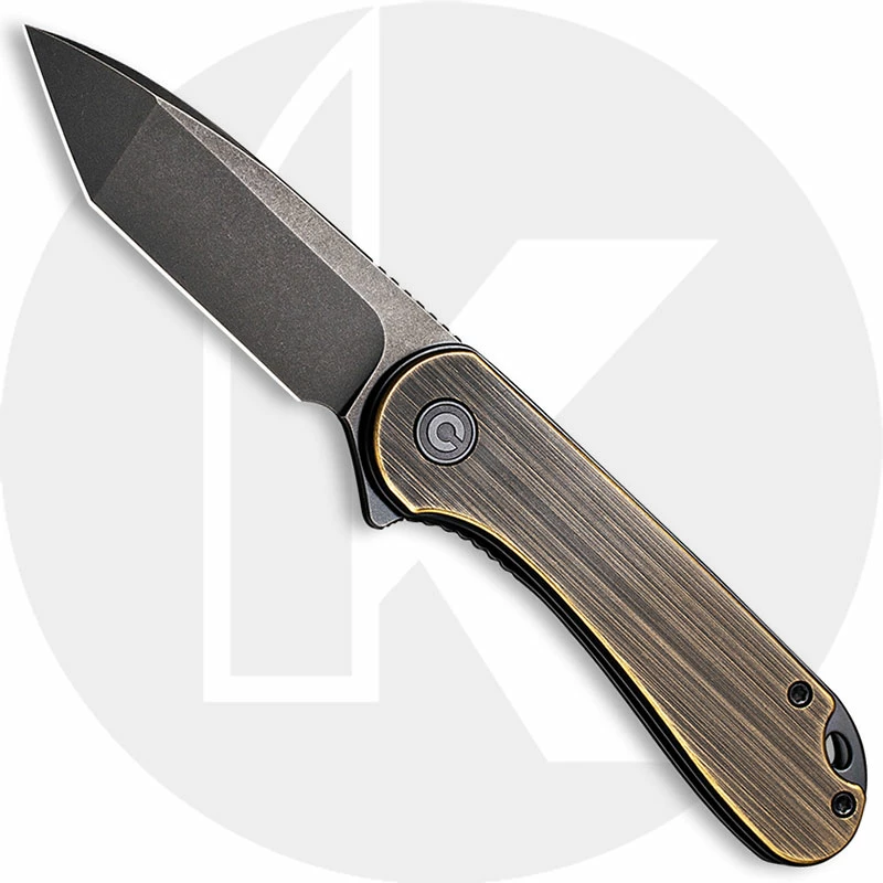 CIVIVI Knives CIVIVI Elementum C907T-A - Black Stonewash D2 Tanto - Black Hand Rubbed Brass - Liner Lock - Flipper Folder 3 CIVIVI Knives CIVIVI Elementum C907T-A - Black Stonewash D2 Tanto - Black Hand Rubbed Brass - Liner Lock - Flipper Folder