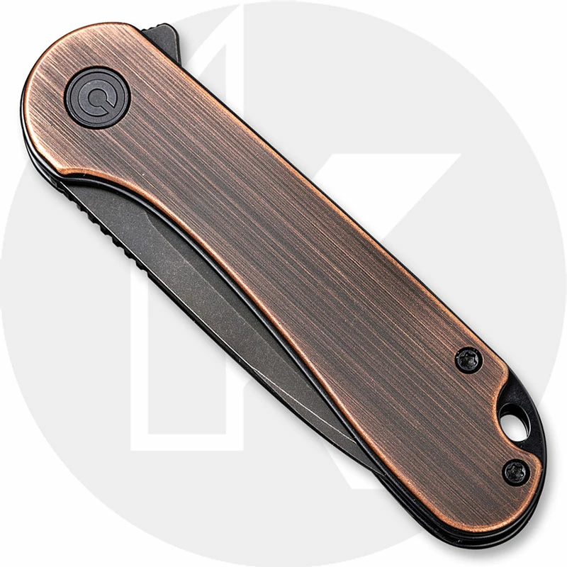 CIVIVI Knives CIVIVI Elementum C907T-B - Black Stonewash D2 Tanto - Black Hand Rubbed Copper - Liner Lock - Flipper Folder 4 CIVIVI Knives CIVIVI Elementum C907T-B - Black Stonewash D2 Tanto - Black Hand Rubbed Copper - Liner Lock - Flipper Folder - Image 2
