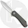 CIVIVI Knives CIVIVI Elementum Knife C907T - Satin D2 Drop Point - Dark Green Micarta - Liner Lock Flipper Folder