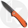 CIVIVI Knives CIVIVI Elementum C907Y - Black Stonewash D2 - Orange G10 - Liner Lock - Flipper Folder -Cheap Case Knives Store C907Y Elementum OPEN FRONT