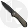 CIVIVI Knives CIVIVI Elementum Knife C907Z - Black Stonewash D2 Drop Point - Dark Green Micarta - Liner Lock Flipper Folder