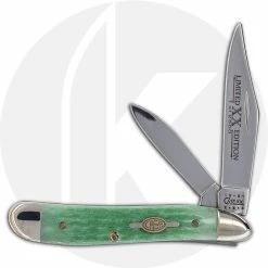 Case Knives Case Peanut Knife 07970 - Limited Edition VII - Jigged Emerald Bone - 6220SS - Discontinued - BNIB