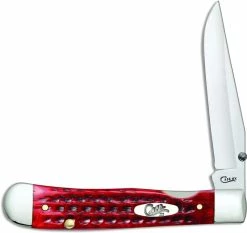 Case Knives Case Kickstart TrapperLock Knife 10306 Pocket Worn Old Red Bone Assisted Open 6154ACSS