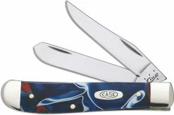 Case Knives Case Mini Trapper Knife, Kirinite Patriot, CA-11209