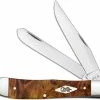 Case Knives Case Trapper Knife 11540 Autumn Maple Burl 7254SS -Cheap Case Knives Store CA 11540