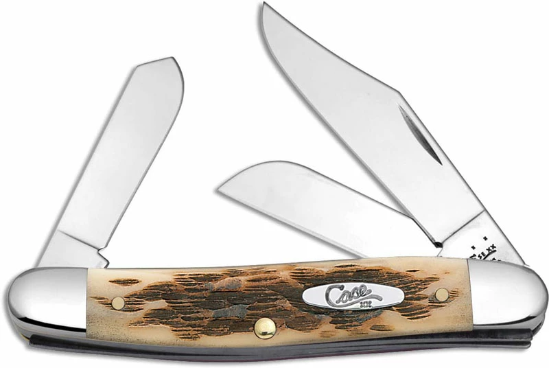 Case Knives Case Stockman, Amber Bone, CA-128 3 Case Knives Case Stockman, Amber Bone, CA-128