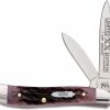 Case Knives Case Peanut Knife 14073 - Limited Edition XIV - Cabernet Bone - 6220SS - Discontinued - BNIB