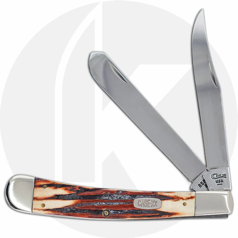 Case Knives Case Large Trapper Knife 01705 - Red Stag - R5251SS - Discontinued - BNIB 3 Case Knives Case Large Trapper Knife 01705 - Red Stag - R5251SS - Discontinued - BNIB