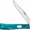 Case Knives Case Slimline Trapper Knife 18582 Aqua Kirinite SparXX 101048SS -Cheap Case Knives Store CA 18582