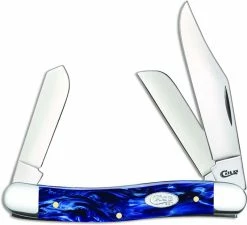 Case Knives Case Stockman Knife 23435 Blue Pearl Kirinite 10347SS