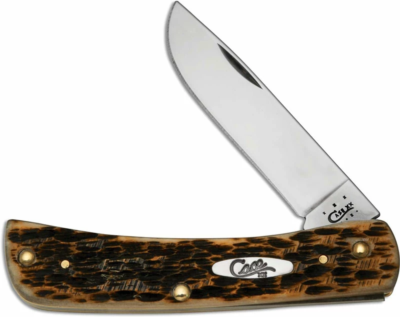 Case Knives Case Sod Buster Jr, Amber Bone, CA-245 3 Case Knives Case Sod Buster Jr, Amber Bone, CA-245