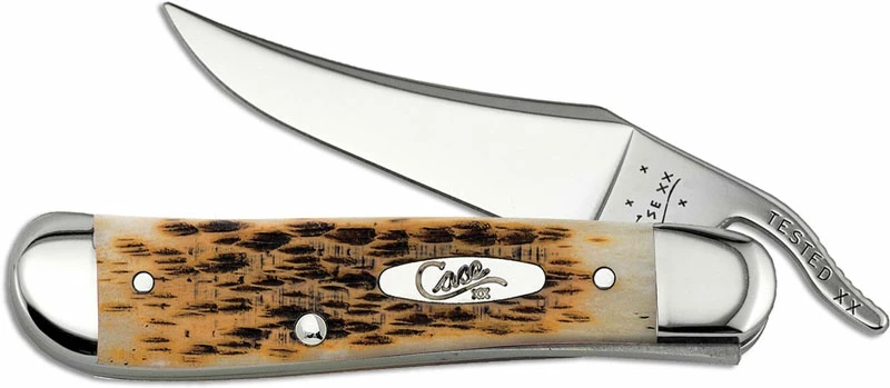 Case Knives Case RussLock, Amber Bone, CA-260 3 Case Knives Case RussLock, Amber Bone, CA-260
