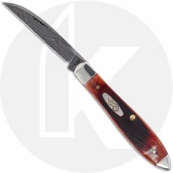 Case Knives Case Tear Drop Knife 31307 - Chestnut Bone Damascus - TB61028W DAM - Discontinued - BNIB