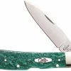 Case Knives Case Tribal Lock Knife 32585 Green Sparkle Kirinite TB1012010LSS