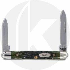 Case Knives Case Small Pen Knife 03502 - Hunter Green Bone - 6201SS - Discontinued - BNIB