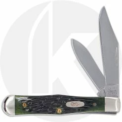 Case Knives Case Mini Coke Bottle Knife 03505 - Hunter Green Bone - 6225 1 / 2SS - Discontinued - BNIB