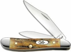 Case Knives Case Peanut Knife, Genuine Stag, CA-48