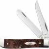 Case Knives Case Mini Trapper Knife 64062 - Brown Maple Burl Wood - 7207SS 1 Case Knives Case Mini Trapper Knife 64062 - Brown Maple Burl Wood - 7207SS -Cheap Case Knives Store CA 64062