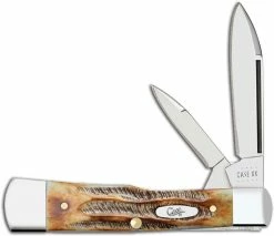 Case Knives Case Gunstock Knife 65322 6.5 BoneStag 6.52130SS