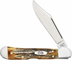 Case Knives Case Mini CopperLock Knife 65327 - BoneStag - 6.51749LSS