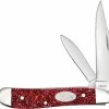 Case Knives Case Peanut Knife 67007 - Ruby Stardust Kirinite - 10220SS