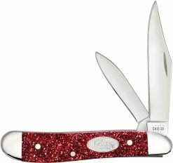 Case Knives Case Peanut Knife 67007 - Ruby Stardust Kirinite - 10220SS