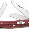 Case Knives Case Medium Stockman, Pocket Worn Old Red Bone, CA-786 -Cheap Case Knives Store CA 786