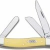 Case Knives Case Medium Stockman, Yellow Synthetic, CA-80035